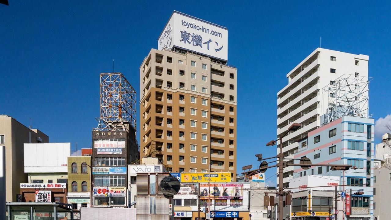 Toyoko Inn Okayama Eki Nishi Guchi Hiroba Esterno foto